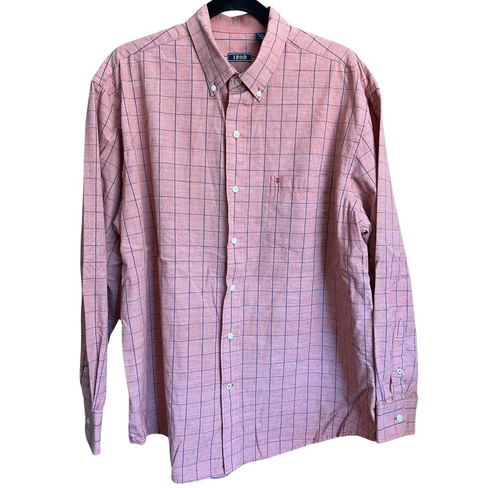 Collared Dress Shirt - 100% Cotton // IZOD Men's Size XL